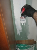 spackling taping and priming replacement vinyl windows smoothing compound with wet sponge mesh reinforcing tape joint compound joint tape