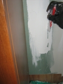 spackling taping and priming replacement vinyl windows smoothing compound with wet sponge mesh reinforcing tape joint compound joint tape