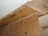 Frank Lloyd Wright,  Sandwich wall, Usonian House, Jacobs House, Charles and Dorothy Manson House, vermin proof wood wall, insect resistant wood wall, fire proof wood wall, fireproof wood wall, fireproof wood, wood wall, sound proof wood wall, laminated wall, plywood laminated wall, bathroom renovation, new bathroom, thin wood wall, cheap walls, Catskills house, Architect, structural wall, LEED, LEED lumber, Green building materials