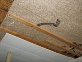 Plywood ceiling, LEED, LEED lumber, Green building materials, salvage, re-use plaster ceiling, plaster ceiling restoration, plaster ceiling repair, plaster ceiling salvage, sound proof ceiling
