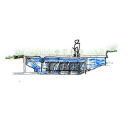 GSHP ground source heat pump green design indirect loop building a pond