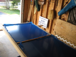 Solar Porch Proof of Concept - Solar Porch Glazing Panel - Plexiglass  on 2 x 4 frame -